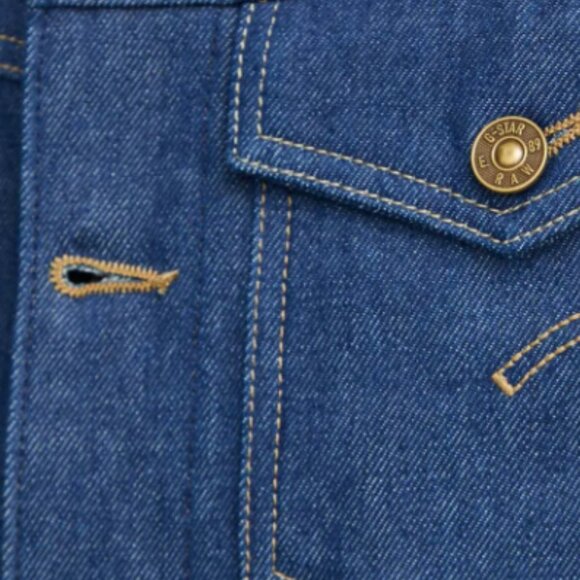 G-Star RAW frayed-edge cropped jacket Sz S NWT - Picture 7 of 12